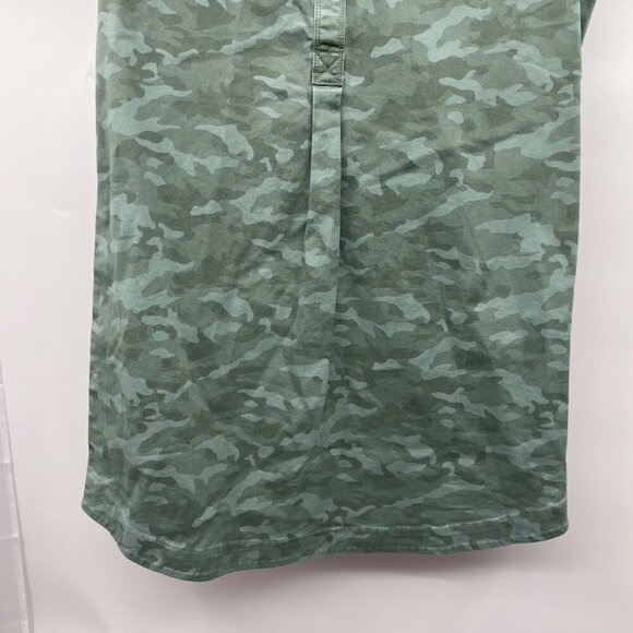 Vineyard Vines Womens Camouflage Shirt Dress Short Sleeve Green Size 6 New - Picture 3 of 9